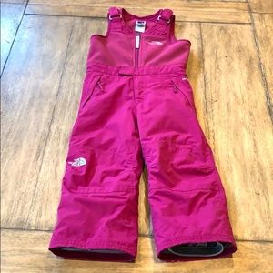 Fuschia North Face Snow Bib